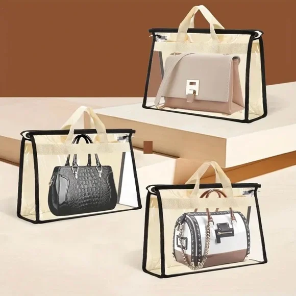 5 Transparent Dust Bags With Zipper - Picture 3 of 4